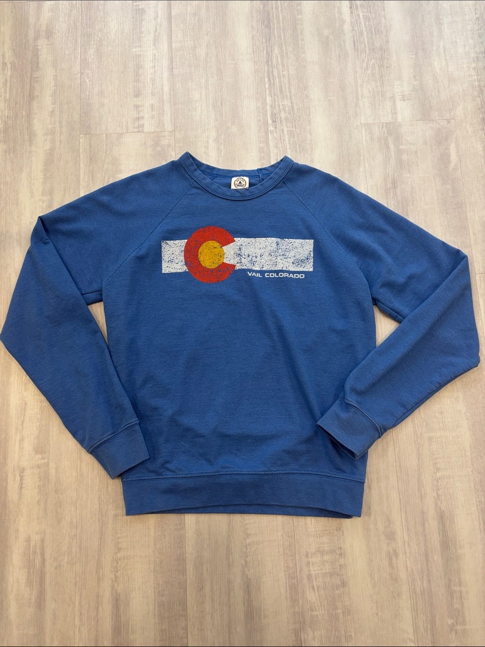 Blue Vail Colorado Graphic Crewneck Sweatshirt